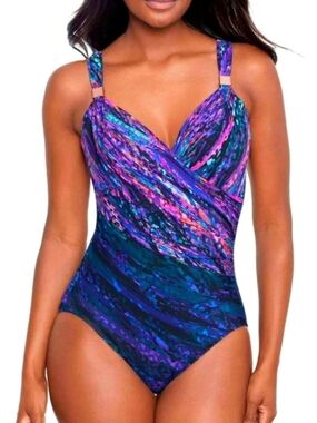 MIRACLESUIT MOOD RING SIREN ONE PIECE SWIMSUIT SZ 6